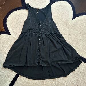 Free people high low sleeveless tunic top